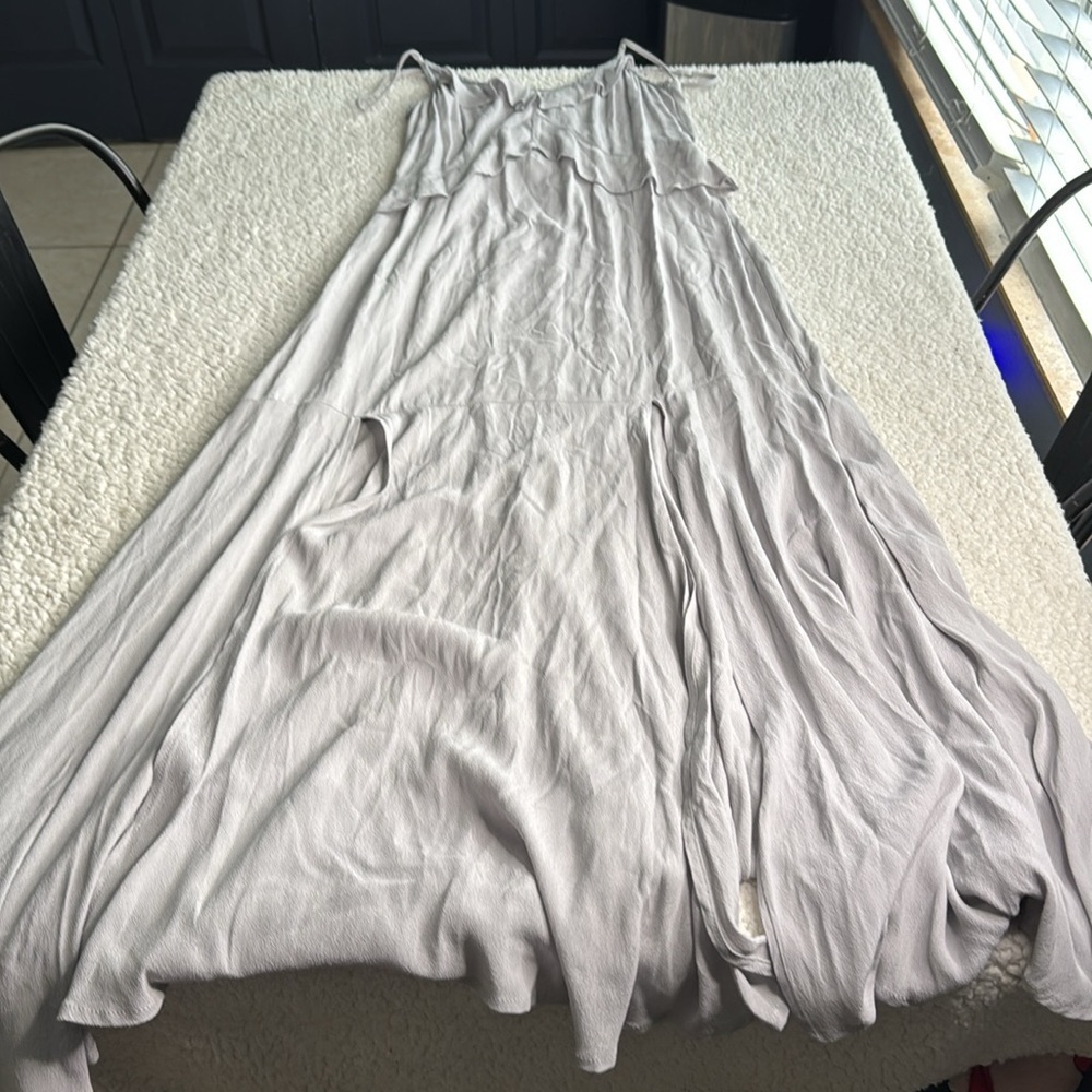 Lovestitch Women's Light Gray Maxi Dress - Picture 3 of 4